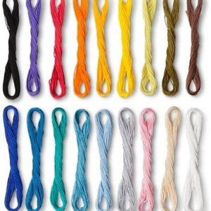 Cotton Floss Set 18 Assorted Colors and 3 needles